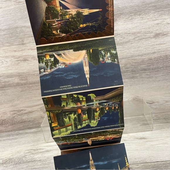 1938 World's Fair on San Francisco Bay Golden Gate Exposition Foldout Cards - Picture 7 of 12